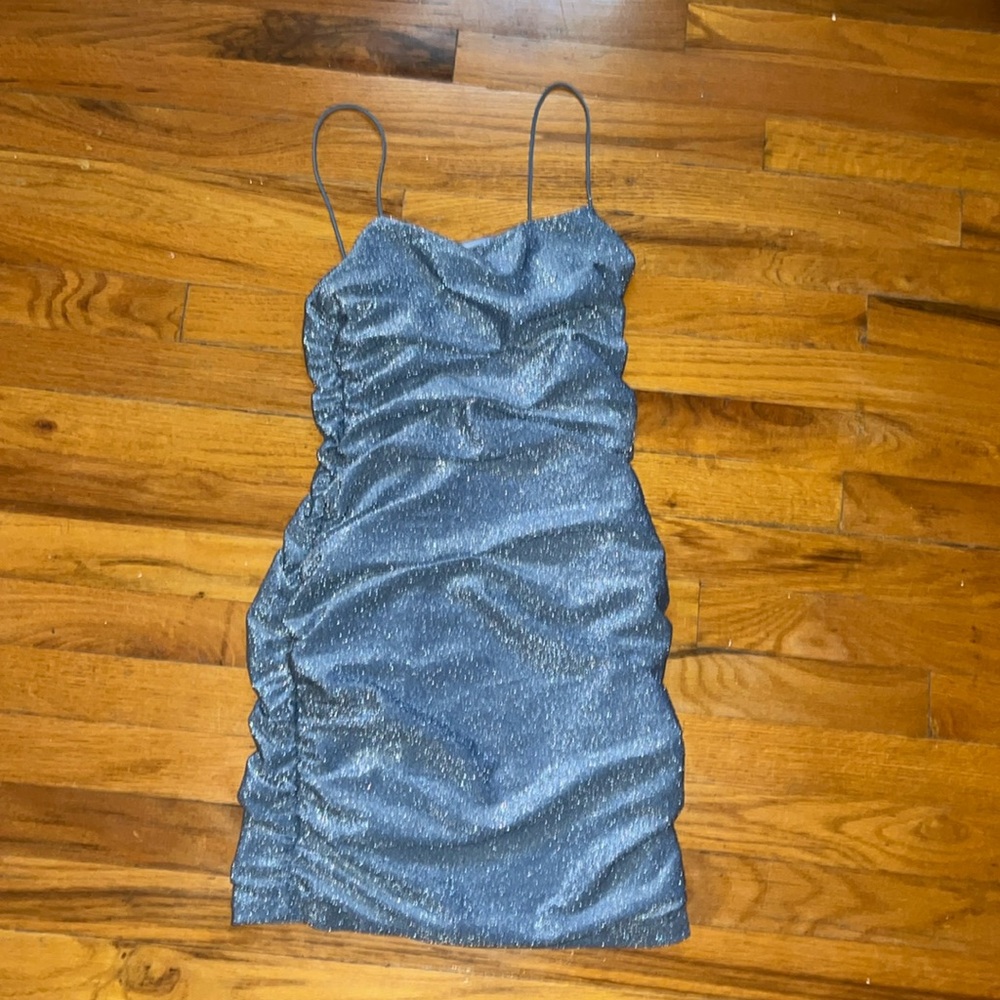 Sparkly Blue Body-con Dress